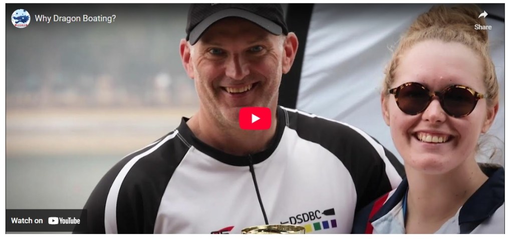 Two smiling paddlers 